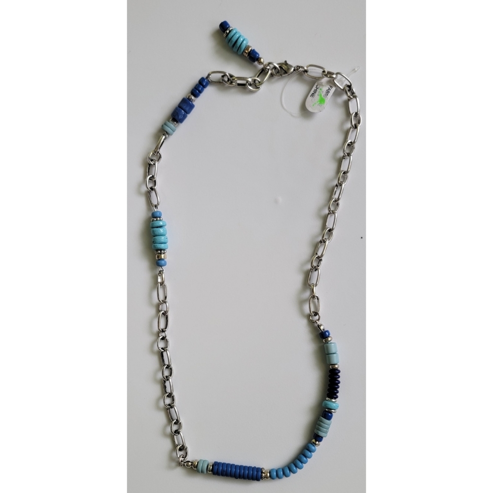 Free People Pure Shore Back Necklace, Turquoise, NWT Bohemian Beach Jewelry Blue